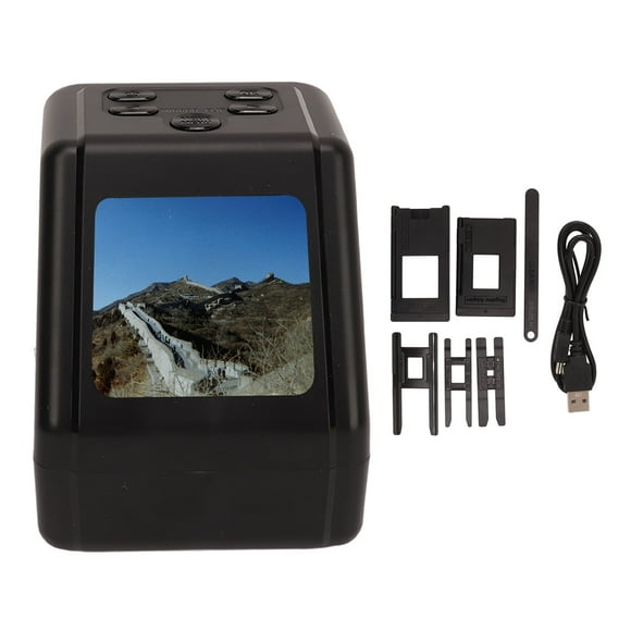 Falleo Clearance Film Scanner 2in Screen Slide Scanner Convert 135 126 110 8mm Slides to 22MP JPG Digital Photo Negative Scanner