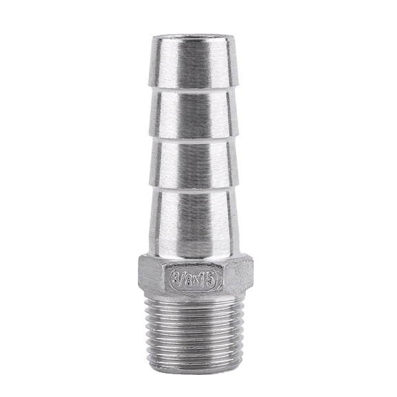 Falleo Clearance Fuel Gas Hose Barb Male Thread Coupling Fitting BSP Connector (3/8"x15mm)
