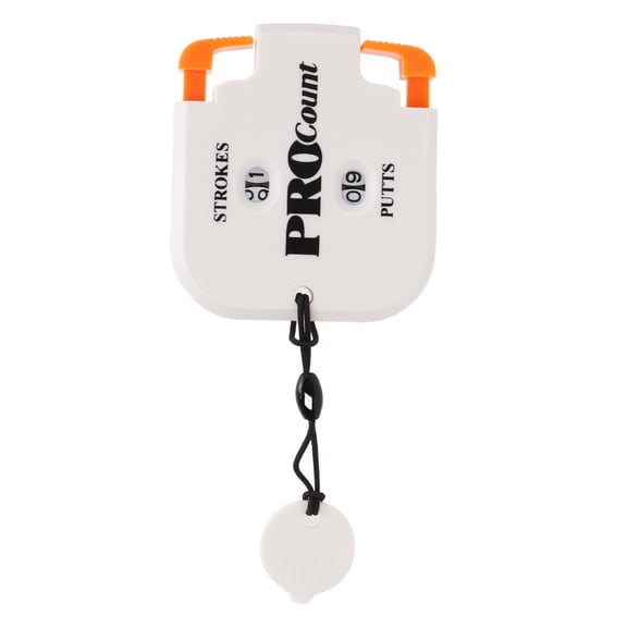 Falleo Clearance Golf Score Counter One Touch Reset Double Handheld Mini Stroke Counter for Outdoor ScorekeeperWhite Orange