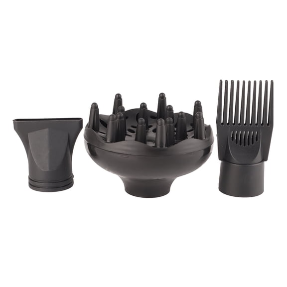 Falleo Clearance Hair Dryer Diffuser Nozzle Set Plastic Hair Dryer Attachment Dryer Nozzle Comb 3Pcs/Set