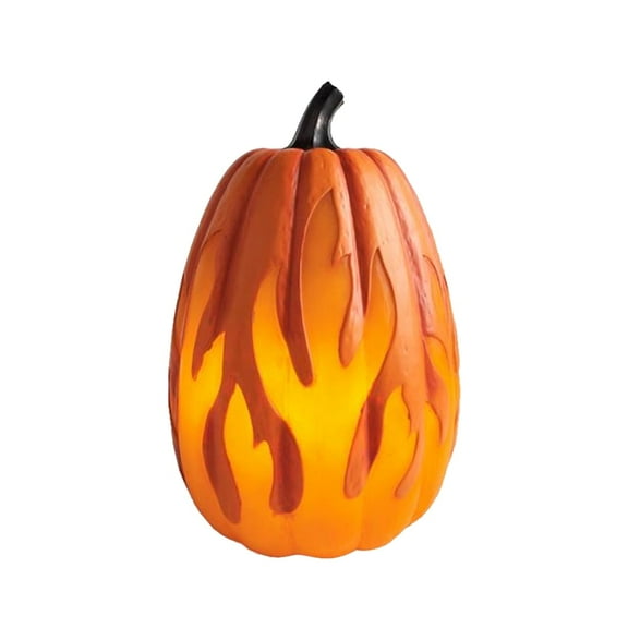 Falleo Clearance Halloween Pumpkin Lantern Battery Operated Jack O Lantern Flame Lighted Pumpkin Party Favor for Halloween Home Decoration