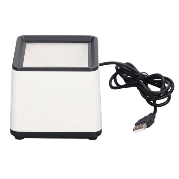 Falleo Clearance Hands Free Barcode Scanner Voice Announcement Quick Response 2D Desktop Barcode Reader for Business