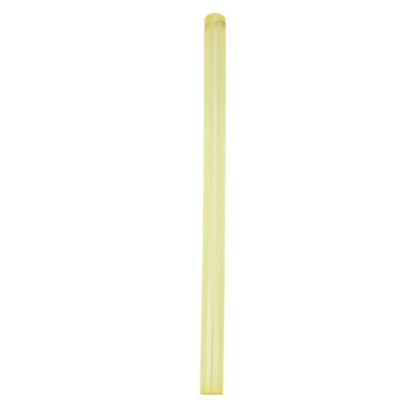 Falleo Clearance High Quality Polyurethane Round Hollow PU Rod Yellow 25mm OD 8mm Bore 500mm Long