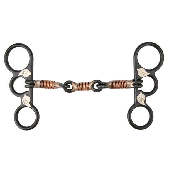 Falleo Clearance Horse Chew Black Stainless Steel Training Bit Copper Wire Wrapped Month