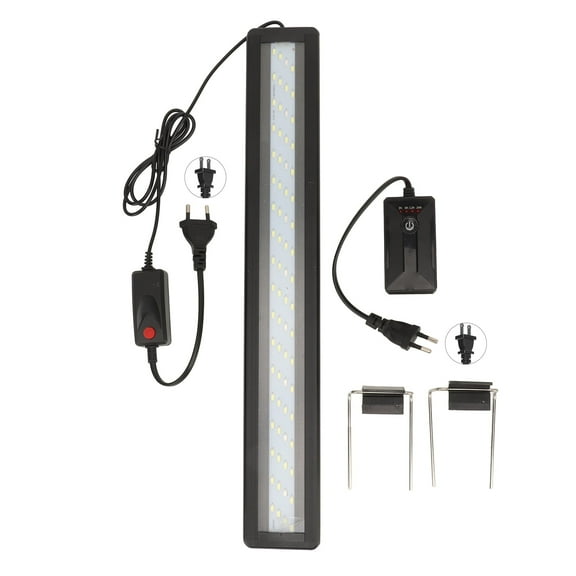 Falleo Clearance LED Aquarium Light 6W 3 Colors Modes Timer Function Aquarium Light for 20 Inch to 24 Inch Fish Tank US Plug 110V