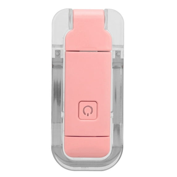 Falleo Clearance LED Bookmark Light USB Rechargeable 3 Brightness Warm White Light Portable Clip On Reading Lamp for Night Reading Pink