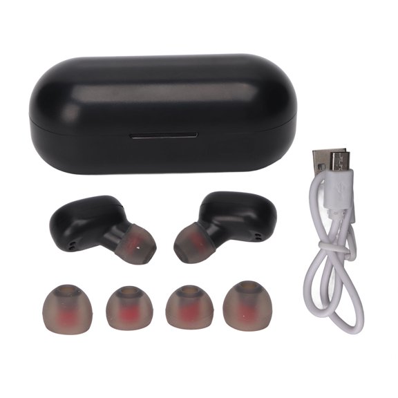 Falleo Clearance Language Translator Earbuds Support 84 Languages Wireless Bluetooth Noise Reduction Language Translator Device Black