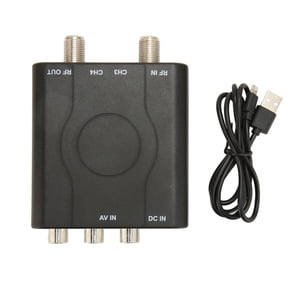 Falleo Clearance M61A RF Modulator Professional Supports NTSC Formats Video Sound HD RF Modulator for American Region
