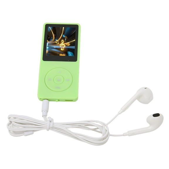 Falleo Clearance MP3 MP4 Player 1.8in Screen 8GB Memory 64GB Expandable 30 Hours Playback Multi Function Sports Music Player Green