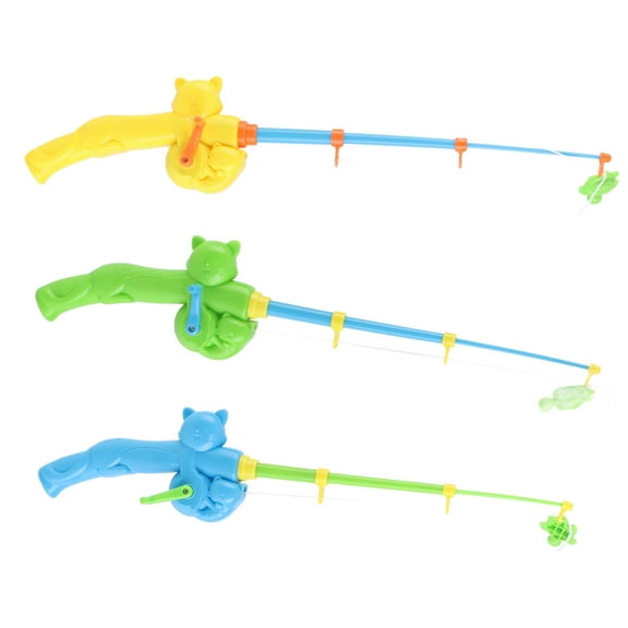 Falleo Clearance Magnetic Fishing Rod Plastic 19?42cm Retractable Toddler Fishing Toy Pole for Commercial Playground