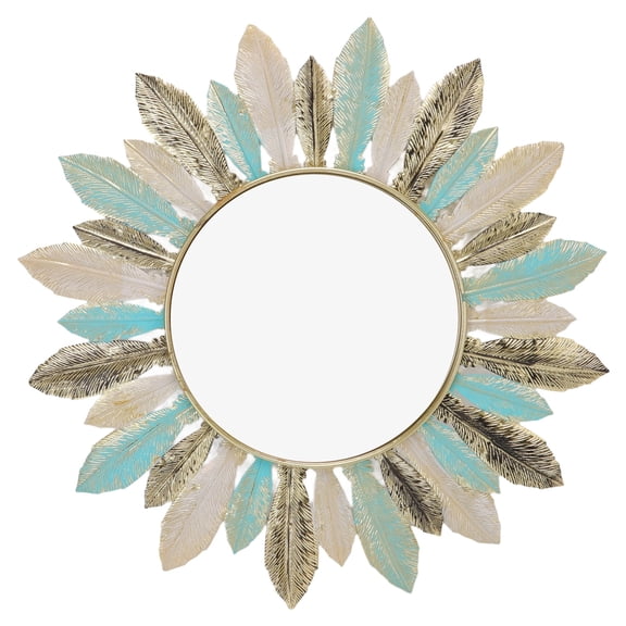 Falleo Clearance Metal Wall Decor Modern Minimalist Hanging Feather Wall Art Sculpture for Bedroom Living Room Study Office