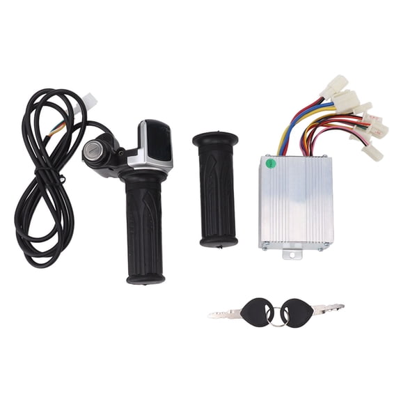 Falleo Clearance Motor Brushed Speed Controller with Lock Throttle Twist Grip Power Display 24V 350W for Razor MX350 Electric Scooter