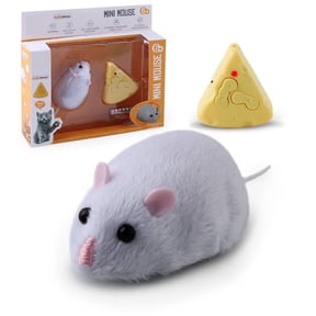 Falleo Clearance Mouse Plush Toy Remote Control Mouse Toy Cat Toys Realistic Comfortable Plush Rat Toy Fake Rat Mouse Toy