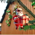 thumbnail image 1 of Falleo Clearance New Christmas Santa Christmas Tree Decorations Car Acrylic Pendant, 1 of 4