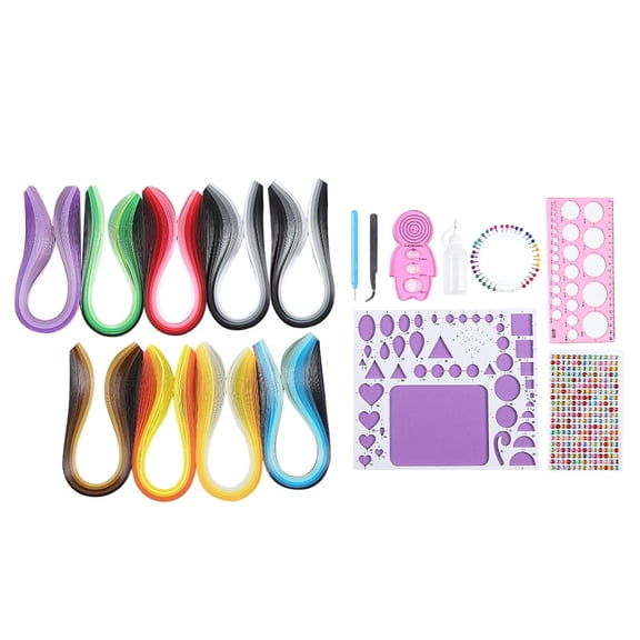 Falleo Clearance Paper Quilling Set Starter Gradient Ramp Scrip DIY Hand‑Made Art Craft 565 Tool Kit