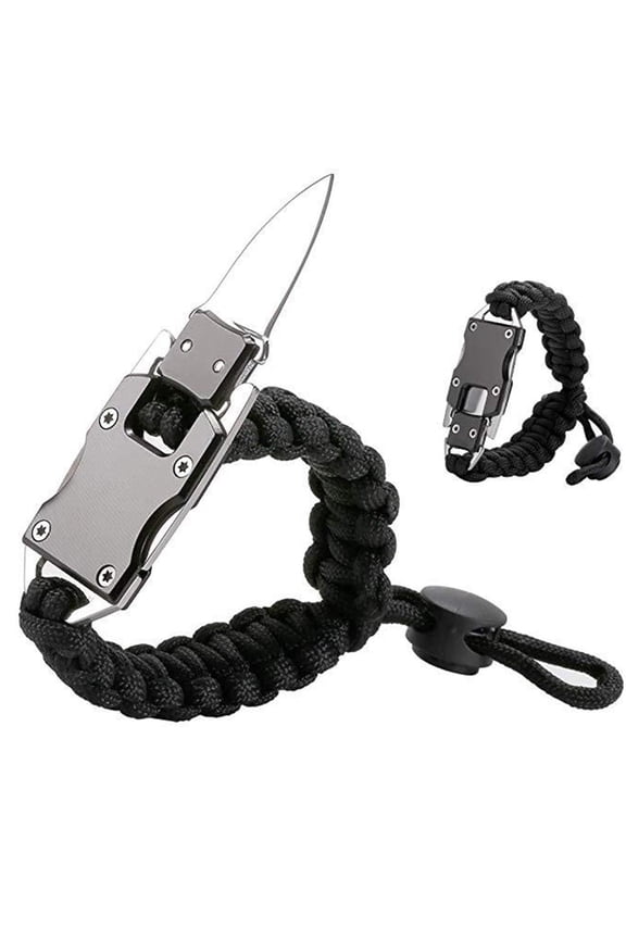 Clearance Paracord Outdoor Tool Bracelet Survival Gear Multi Use Survival Bracelet for Outdoor Camping Hiking Fishing