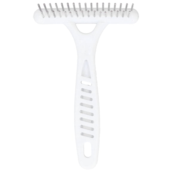 Falleo Clearance Pet Double Row Rake Dog Deshedding Comb Undercoat Rake Pet Grooming Hair Removal Tool