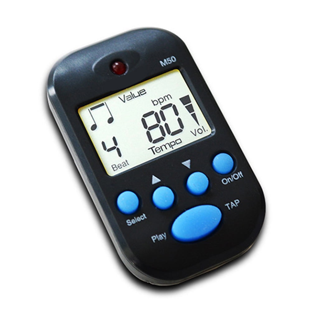 Métronome électronique QUEENYARD - Petit, Clip LCD, Pile Bouton, Pour Piano, Guitare Et Pratique Musicale