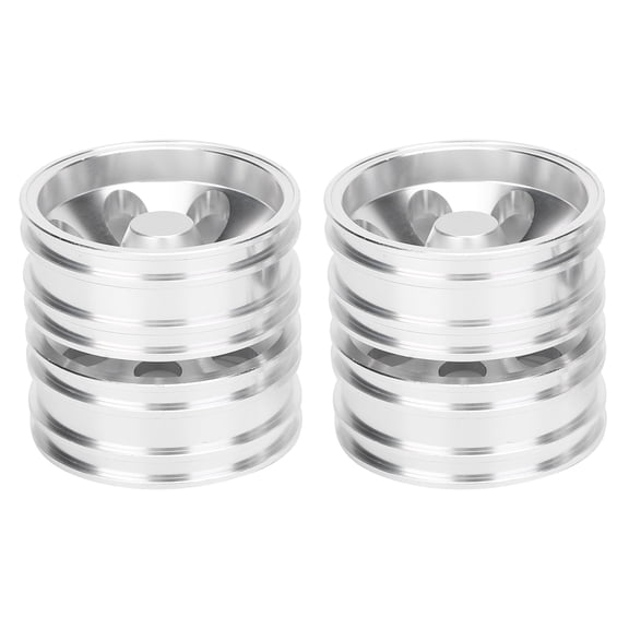Falleo Clearance RC Trailer Front Rear Wheels Rims Hubs with 7 Spokes for Tamiya 1/14 Tractor TruckRear Wheels Rims
