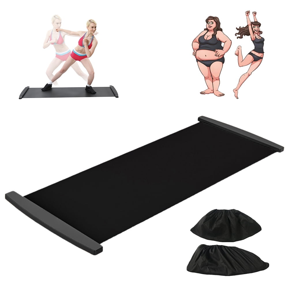 Falleo Clearance Slide Board with Shoe Cover Slimming Exercise Guide ...