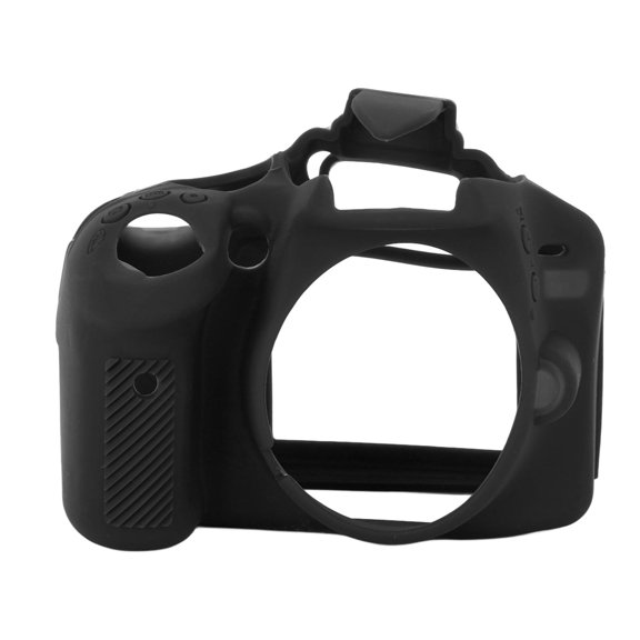 Falleo Clearance Soft Silicone Camera Case Shock Proof Anti Slip Soft Personalized Camera Case Cover for Nikon D3100 D3200 Black