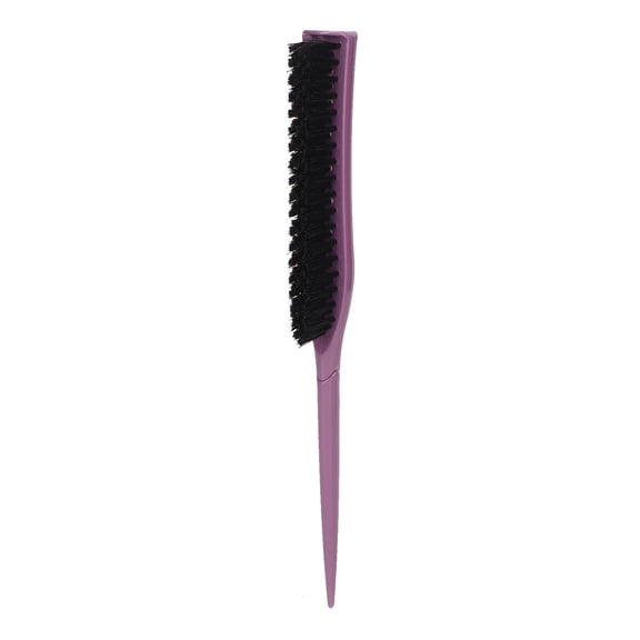 Falleo Clearance Teasing Hair Brush Hair Care Portable 3 Row Teasing Brush for Beard Salon Travel Home Purple