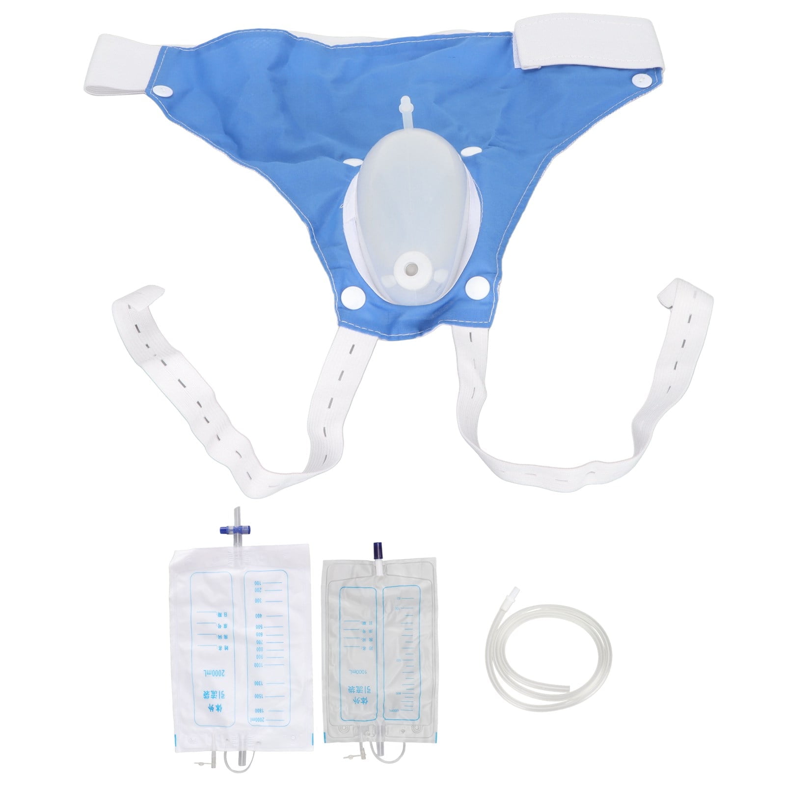 Falleo Clearance Urine Collector Reusable Silicone Urinal Leakproof Urine Catheter Bags Portable for The Elderly