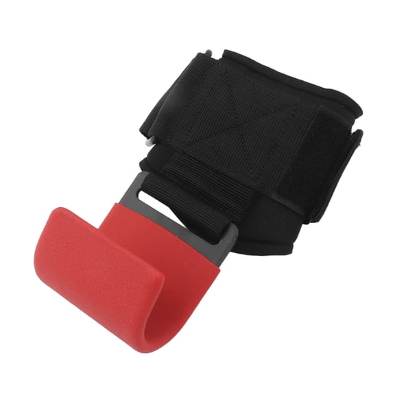 Falleo Clearance Weightlifting Booster Hook Pull Up Wrist Guard Booster Hook Protection Wrist Strength Training Red