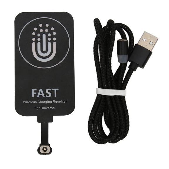 Falleo Clearance Wireless Charger Receiver 10W Ultra Thin Type C Wireless Charging Patch with Magnetic Charging Cable