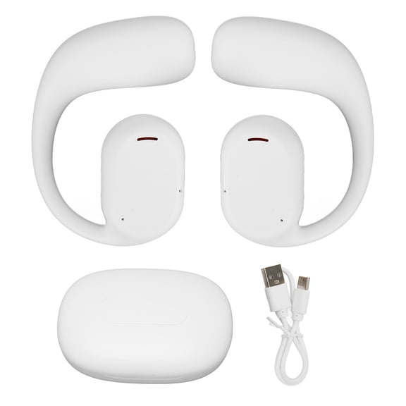 Falleo Clearance Wireless Translator Earbuds Bluetooth 5.1 Translation Earbuds 74 Languages 70 Accents Translator Device with APP for Music Call White