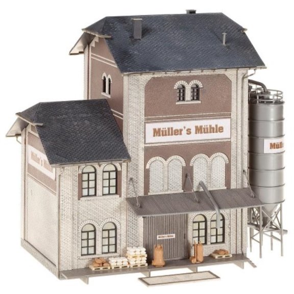 faller 130228 industrial flour mill ho scale building kit