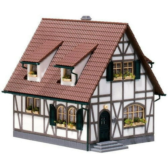 Faller 130257 One Family House With Trim Ho Scale Building Kit