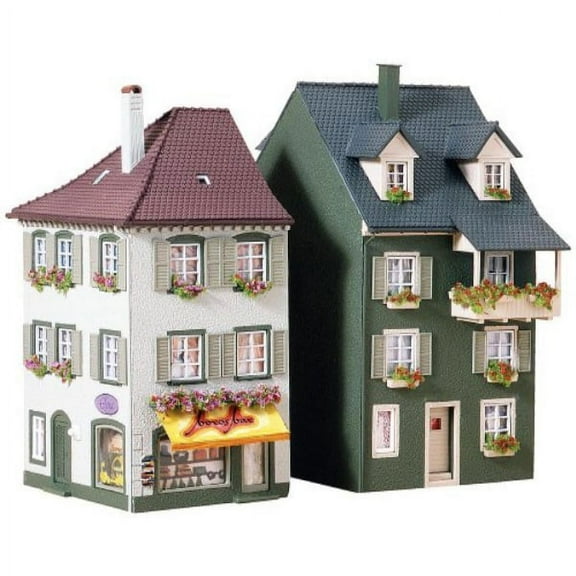 Faller 130414 2-Flats with lower shops HO Scale Building Kit