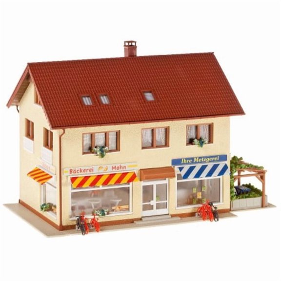 faller 130489 butcher/baker ho scale building kit