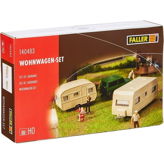 Faller 140483 of Travel Trailers HO Scale Building Kit