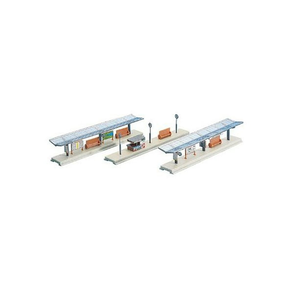 Faller 222119 Platforms 1open & 2roofed N Scale Building Kit