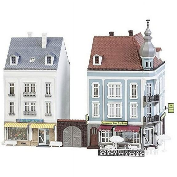 Faller HO Scale Building/Structure Kit Beethovenstrasse Two Corner Row Houses #2