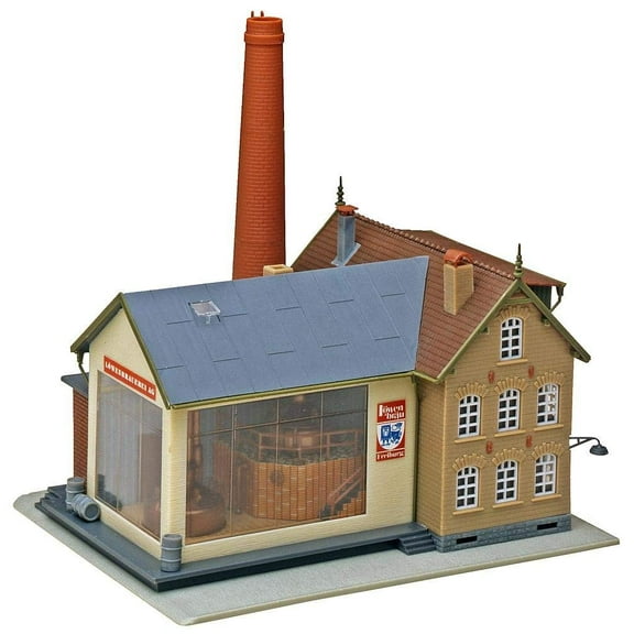 Faller HO Scale Building/Structure Kit Brewery/Factory/Detailed Interior Boiler