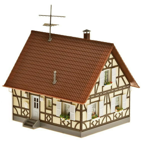 Faller HO Scale Building/Structure Kit Half-Timbered One Family House/Home