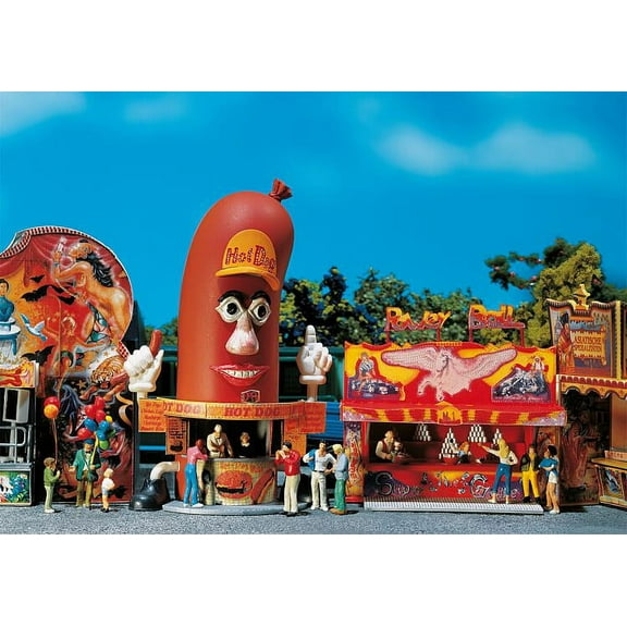 Faller HO Scale Building/Structure Kit Hot Dog Man /Power Ball Circus Booths