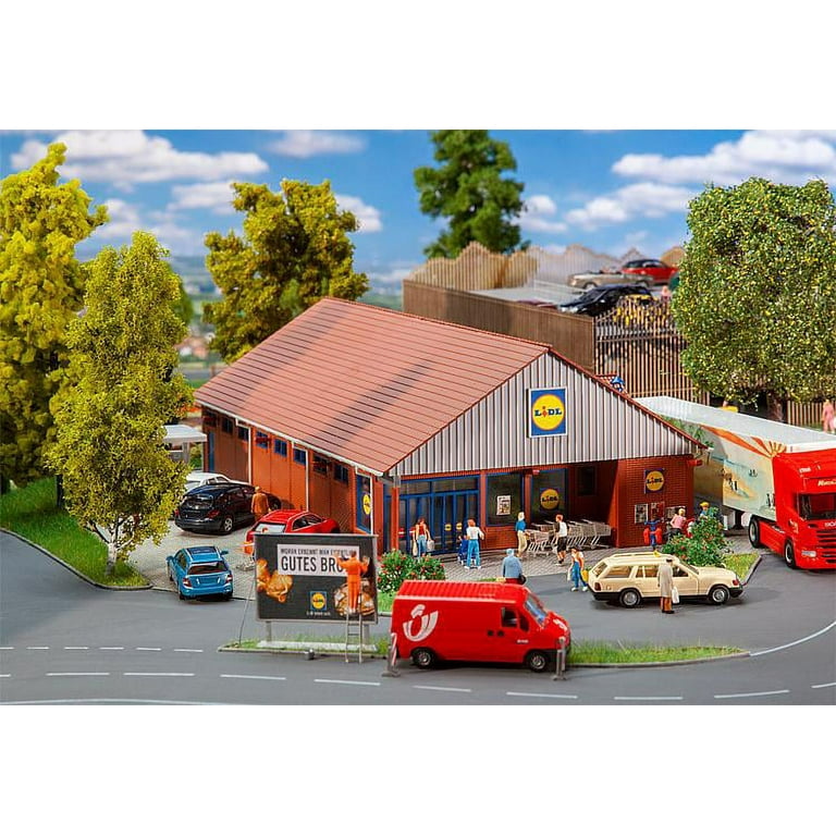 Faller HO Scale Building/Structure Kit Lidl Grocery Store