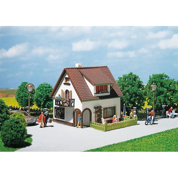 Faller HO Scale Building/Structure Kit Stucco House with Dormer Window