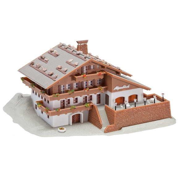 Faller N Scale Building/Structure Kit Alpine Mountain Inn/Rustic Hotel
