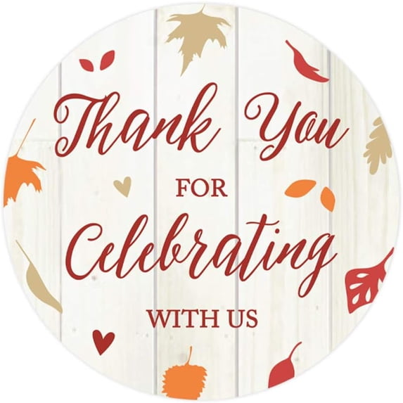 Fallijn Fallin' in Love Autumn Wedding Thank You Stickers, 12 Pack - Walmart.com