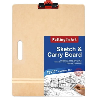 19x13 Acrylic Clipboard With Locking Hinge Clip - Heavy Duty Blue Board For Professionals