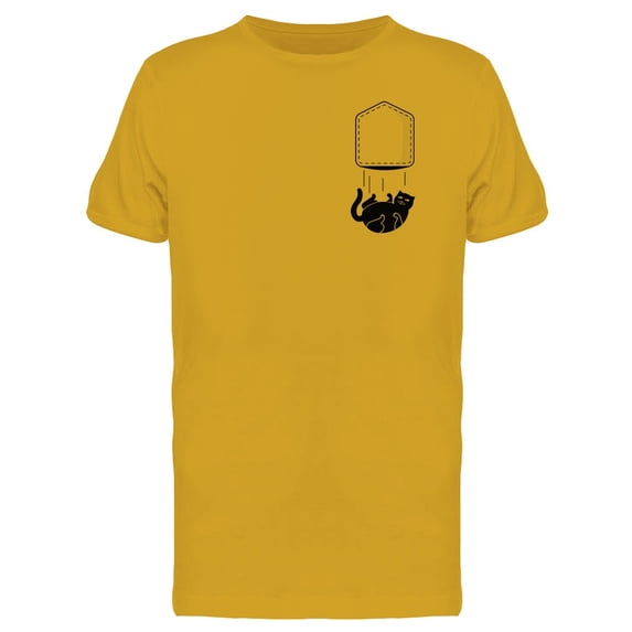 Falling Cat Pocket T-Shirt Men -Image by Shutterstock, Male 3X-Large