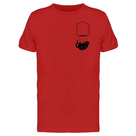 Falling Cat Pocket T-Shirt Men -Image by Shutterstock, Male Large