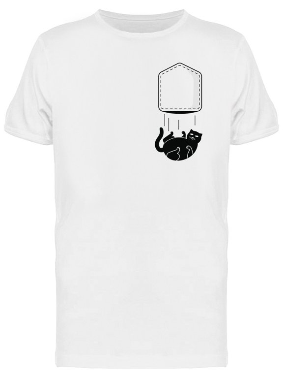 Falling Cat Pocket T-Shirt Men -Image by Shutterstock, Male Medium