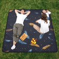thumbnail image 1 of Falling Feathers Beach Blanket Outdoor Picnic Blanket 78"x 78" Waterproof Foldable for Beach Camping Travel Hiking Grass Lawn Park, 1 of 5