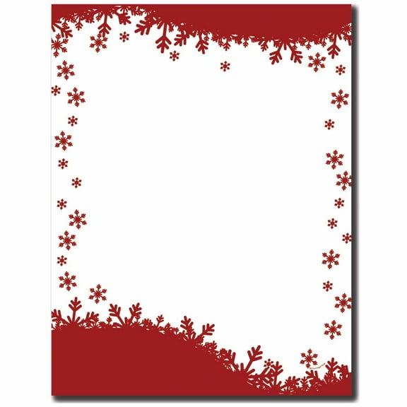 Falling Flakes Letterhead Laser & Inkjet Printer Paper
